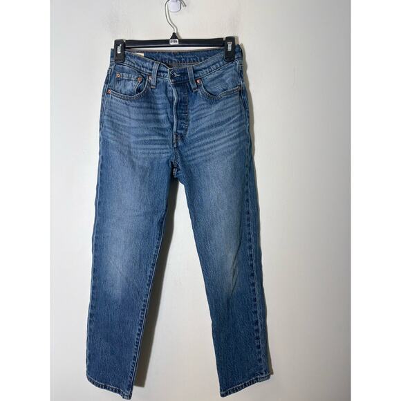Levi's 501 Button Fly Denim Sz 24x26 - Picture 1 of 2